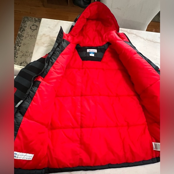 Columbia Boys 14/16 Multicolored Ice Slope Waterproof Winter Hooded Parka - Picture 4 of 7